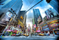 美国色彩斑斓的城市街道高清图片