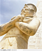威严雕像埃及法老高清图片素材