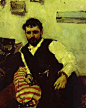 俄罗斯肖像画家瓦伦丁·亚历山德罗维奇·谢洛夫(Valentin Alexandrovich Serov)油画作品(3)