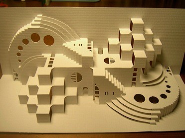 立体纸雕 立体构成 立体折纸建筑 手工D...