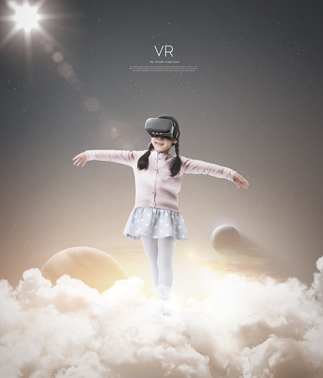 VR酷炫人工智能虚拟现实未来科技海报ps...