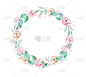 水彩画波西米亚花圈。波希米亚的自然框架:叶子，羽毛，花，孤立在白色背景。装饰插画。保存日期，设计婚礼
