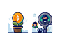 Business Icons Set ui avatar color illustrations outline illustration outline vector job recruitment money icons set icons business