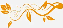 手绘黄色花藤图案高清素材 图案 手绘 花藤 黄色 免抠png 设计图片 免费下载