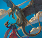 Dino Riders, Saad Irfan : Hello guys,
I did these illustration for a card game, really enjoyed making these dinosaurs.