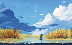 SmartPic巧图-收集灵感，分享创意！ - 一个人的背影壁纸（1920X1200）高清图片
