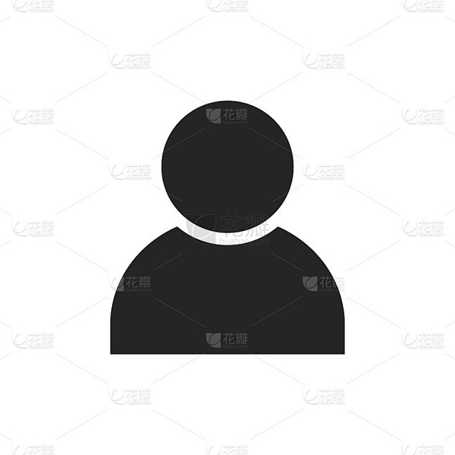 人员图标，概要文件图标孤立矢量
