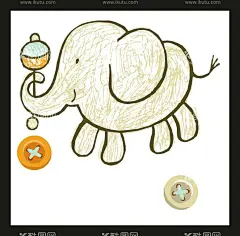 手绘卡通大象  - 源文件下载【酷图网】手绘卡通大象,手绘小猪,卡通大象,动画大象,卡通动物