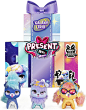 Present Pets Mini,Galaxy Trio 3 件装,3 英寸毛绒玩具,5 岁及以上儿童玩具 : Amazon.com: 玩具