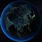震撼！特殊卫星图展示网状地球 « 地理时间