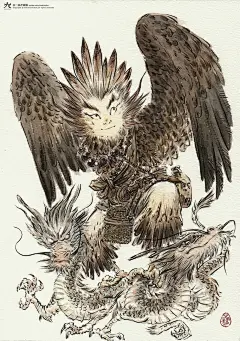 《芝麻狐神怪录》之句芒，《山海经－海外东… - 高清图片，堆糖，美图壁纸兴趣社区