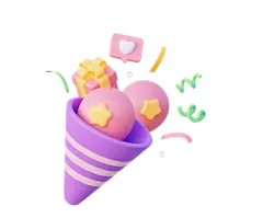 Party Popper 3D Illustration