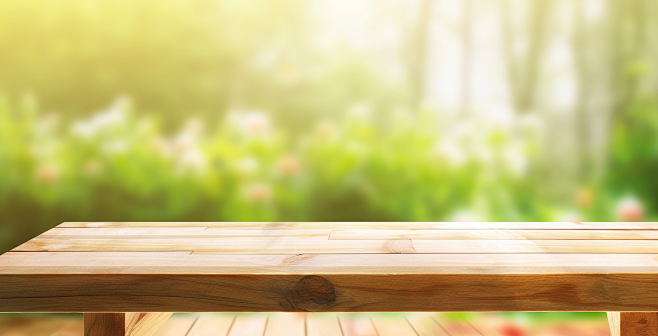 a wooden tables with...