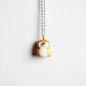 shiba inu necklace by le animalé: 