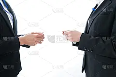 商务人士交换名片