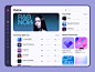 Web Music Player Concept by Dmitry Lauretsky for Ronas IT | UI/UX Team on Dribbble