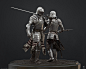 Medieval Knights Models - Crowd - Turntable video., David Munoz Velazquez : Models of knights and extras from the image 'Audeamus'.
Knight with polearm by Francesc Camos 
Knight with greatsword by David Munoz Velazquez 
Renders by David Munoz Velazquez