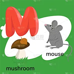 字母,儿童,英文字母S,数码图形,英文字母M,可爱的,单词,字母表次序,信函,模板