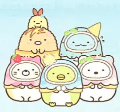 日本正版san-x角落生物墙角冰淇淋毛绒沙包场景挂件钥匙扣笔袋-淘宝网