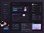Crypto Dashboard - Dark Mode landing page dashboard design dashboad dashboard ui dashboard bitcoin cryptocurrency crypto wallet crypto dark mode dark ui dark