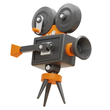 Movie Camera 3D Icon