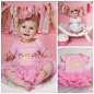 Girls first birthday Outfit - birthday tutu outfit -baby  1st birthday - smash the cake outfit , girls tutu, baby birthday smash cake dress. : NEW FB FANS RECEIVE A 10% DISCOUNT! Just add my FB page and convo me on ETSY to get your 10% off code!  http://w