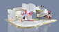 3D architecture beauty booth cosmetics Event Exhibition  expo festival