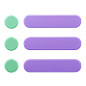 List  3D Icon