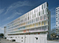 ArchGo! 瑞典，斯德哥尔摩，青年公寓/ Scheiwiller Svensson Arkitektkontor
SBC在斯德哥尔摩南部郊区的Högdalen区中心附近建造了78个青年公寓单位。该建筑由饰面精美的预制混凝土建造而成。精心设计的阳台与入口廊道也同样重要。建筑的两侧各具特色。在面对着地铁入口的入口廊道这一侧，立面以半透明的linite玻璃与细长条的透明玻璃交替安装而成。