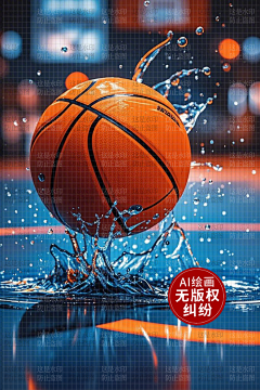 AI版权图库采集到【原创】AI体育 篮球