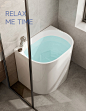 SSWW浪鲸深泡浴缸家用小户型独立式卫生间亚克力网红泡澡盆带座位-tmall.com天猫