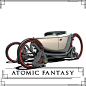 Atomic fantasy - Vehicle sketches - part 1, Jonathan Wenberg : Some exploration of a world I have been cooking up in my head for a while since I played Arkane's Dishonored years ago.