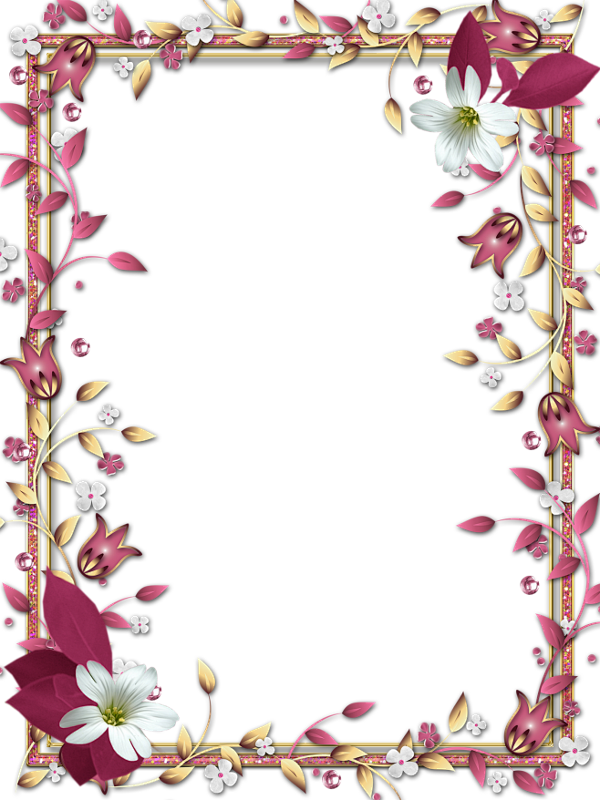 花 画框 花框 PNG