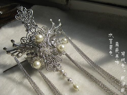 古装头饰/头冠 唐装汉服发钗 男款束发c...