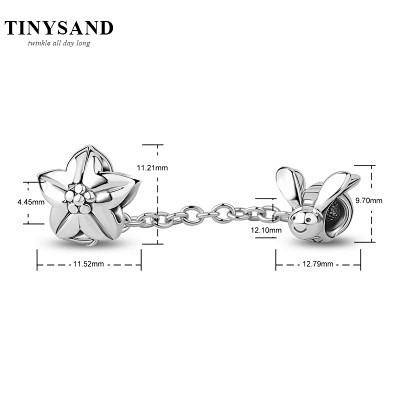 TINYSAND 925银新品蜜蜂DIY...