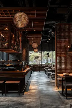 中餐厅设计摄影图