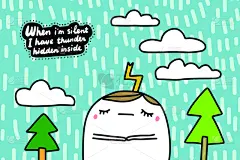 雷雨,绘画插图,卡通,男人,室内,人的头部,宁静,矢量,手,漫画书