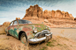 #cars, #wrecks, #rock formations, #deserts | Wallpaper No. 174524 - wallhaven.cc
