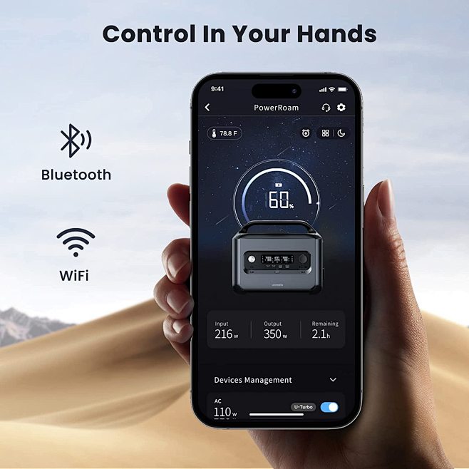 UGREEN Portable Power Station PowerRoam 1200, 1024Wh Solar