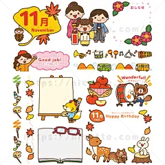 Smile イラスト&amp;コラム集 10月〜3月号 | イラストレーターたかしまよーこWEB[nicotte]◆子供向け・絵本・児童書・教材・動物のかわいいイラスト