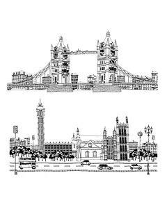 黑白建筑欧式建筑插画  - 源文件下载【酷图网】唯美风景画,矢量建筑,建筑美景,动物,水彩风景画,水彩美景,风景画插画,名胜古迹
