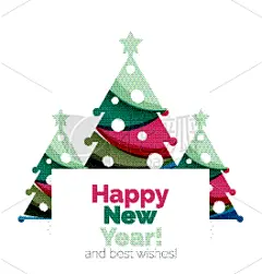 贺卡,节日,新年前夕,请柬,季节,几何形状,图像,问候,庆祝