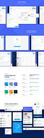 Blueberry CRM Web Dashboard : Blueberry CRM is an online sales application template containing a range of UI components you can use to speed up the design process, or simply get inspiration. Highly flexible and fully customizable.