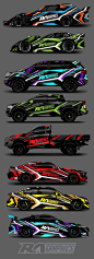 This is the RA Graphic Pack 9, simple bold and aggressive graphics wrap perfect for use as a full wrap design or to add some excitement into your designs  Supplied in Ai and PDF file format