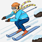 冬季旅行滑雪插画图片大小2000x2000px 图片尺寸1.49 MB 来自PNG搜索网 pngss.com 免费免扣png素材下载！冬季旅行插画#飞快的速度#滑雪的男孩#卡通插画#卡通手绘#手绘旅行插画#运动的男孩#
