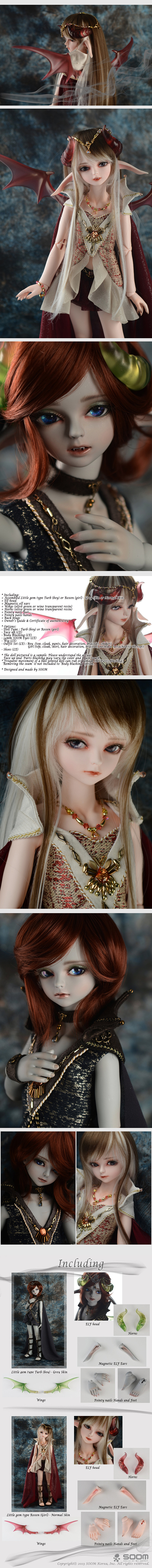1/4bjd娃娃Black Fog El...