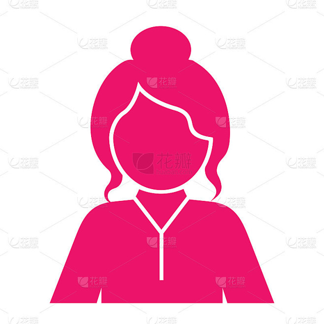 女性头像图标女性剪贴画在png矢量