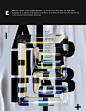 Alphabet Dispersion on Behance