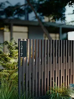 极简别致的轻中式庭院格栅