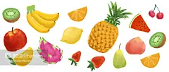 各种各样的手绘水果 手绘插画元素合集 - 图片详情-图虫Premium正版图片,视频,插图,微博微信公众号配图,自媒体素材